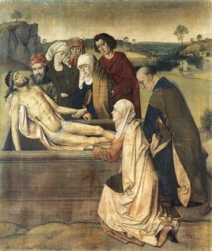 Dirk Bouts Painting - The Entombment Netherlandish Dirk Bouts